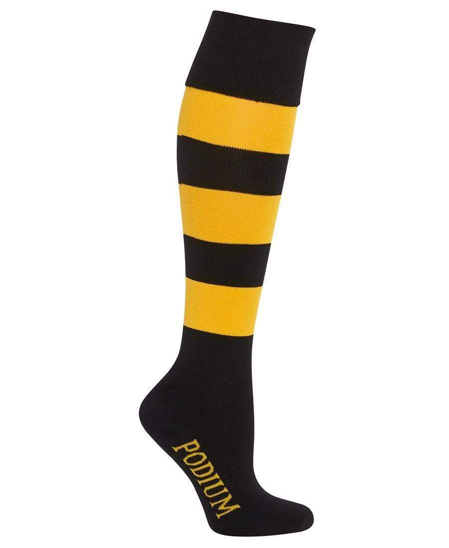 Jb's Wear Active Wear Black/Yellow / 2-7 JB'S Sports Socks 7PSS